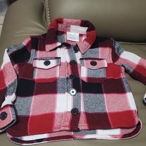 Okie DOKIE Red and Black Plaid Shirt